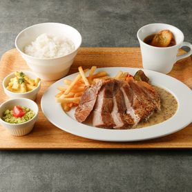 肉厚ローストポーク　ハニーマスタードソース