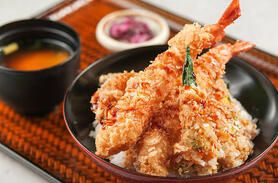 優待「丼」米ぷら盛り(上)惣菜グランプリ2024優秀賞