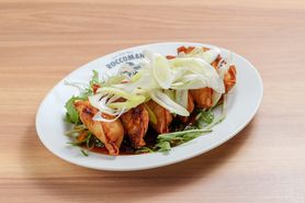 ネギまみれの油淋餃子🥬