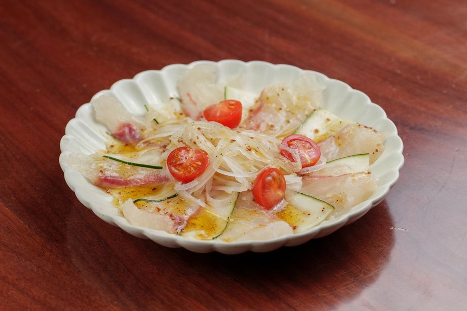 真鯛とズッキーニのカルパッチョ(2〜3人前)