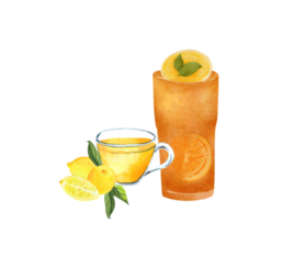 レモンティー　hot／ice