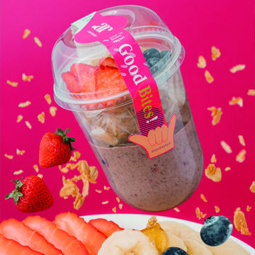 ソフトグリークヨーグルトアサイーボウル ハーフサイズ　(残り5食)