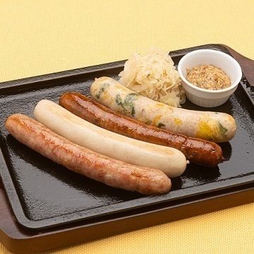 糸島いきさん牧場　ソーセージ4種盛合せ