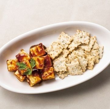 クリームチーズの山葵味噌和え＆山葵クラッカー