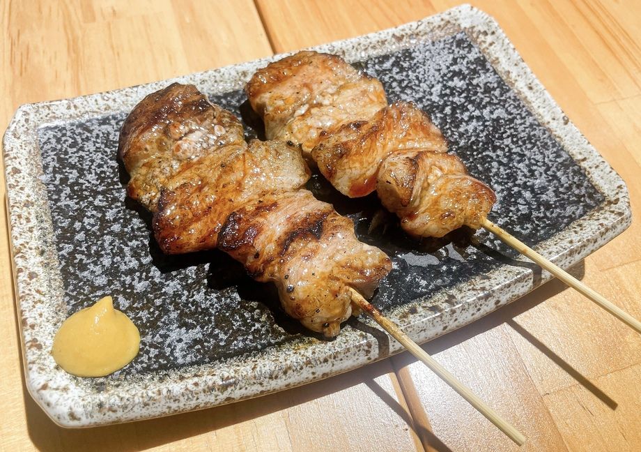 鹿児島黒豚　豚トロ串(２本)