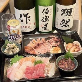 🉐厳選‼️日本酒飲み放題付き！おすすめ海鮮コース🦑🉐
