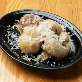 創作天ぷら アンチョビとマッシュルーム天 パルメジャーノ