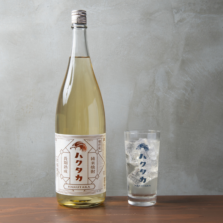 【酒米焼酎で作る】　　　　　　ハクタカハイボール 　　　　　揚げ蕎麦おつまみ付