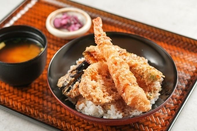 [ハラル]米ぷら丼