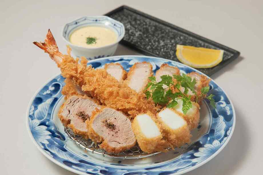 アソート ロース、ヒレ＆シーフードフライ盛合せ