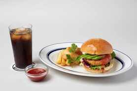 エビかつバーガー セット