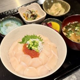 ほたて好き必見‼️ 野付産 天然ほたて贅沢丼