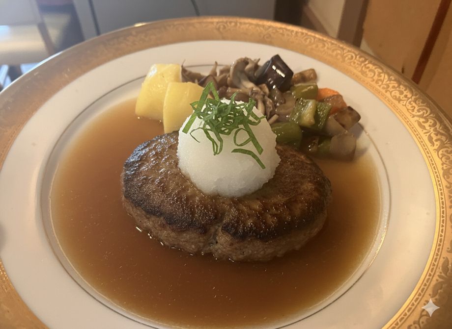 手ごねハンバーグ〈和風ソース〉