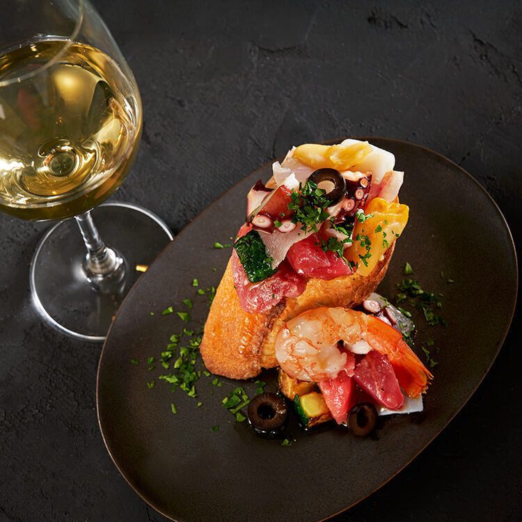 魚介のタルタルブルスケッタ