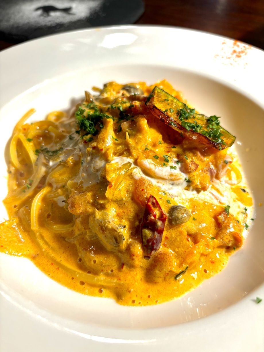 キムチクリームパスタ（1380円〜）