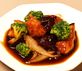 黒酢を使った黒香酢豚