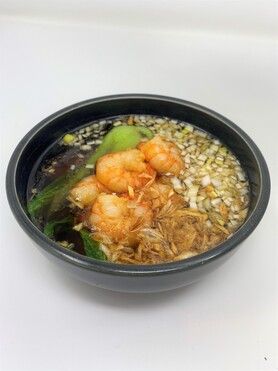 懐かしの醤油味の海老そば