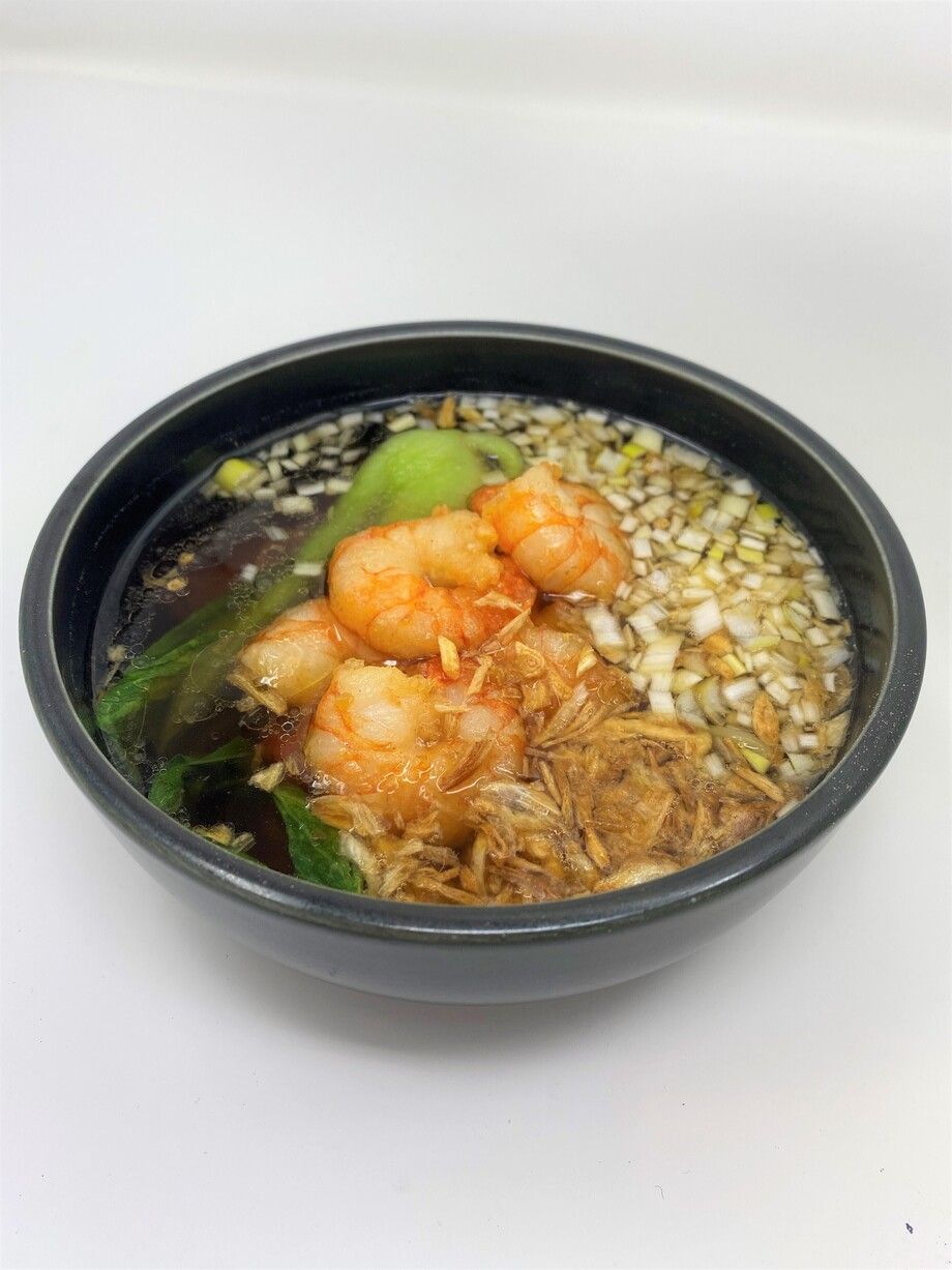 懐かしの醤油味の海老そば（1280）