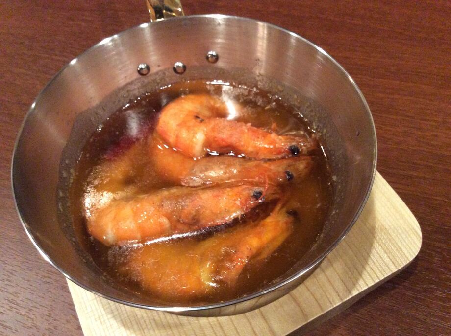 ソフトシュリンプ（脱皮したて！殻ごと食べられる！）アヒージョ