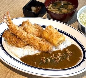 三色かつカレー