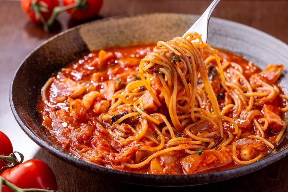 トマトスープパスタ