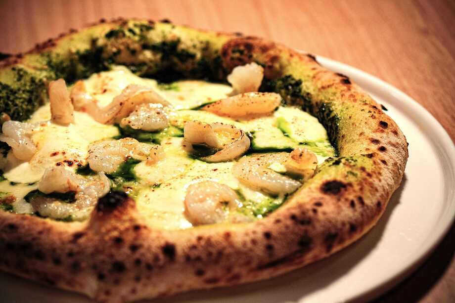 ぷりぷり海老と北海道マスカルポーネのヴェルデルーナ