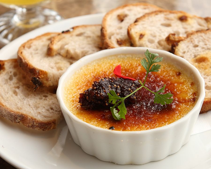 濃厚フォアグラのクレームブリュレ