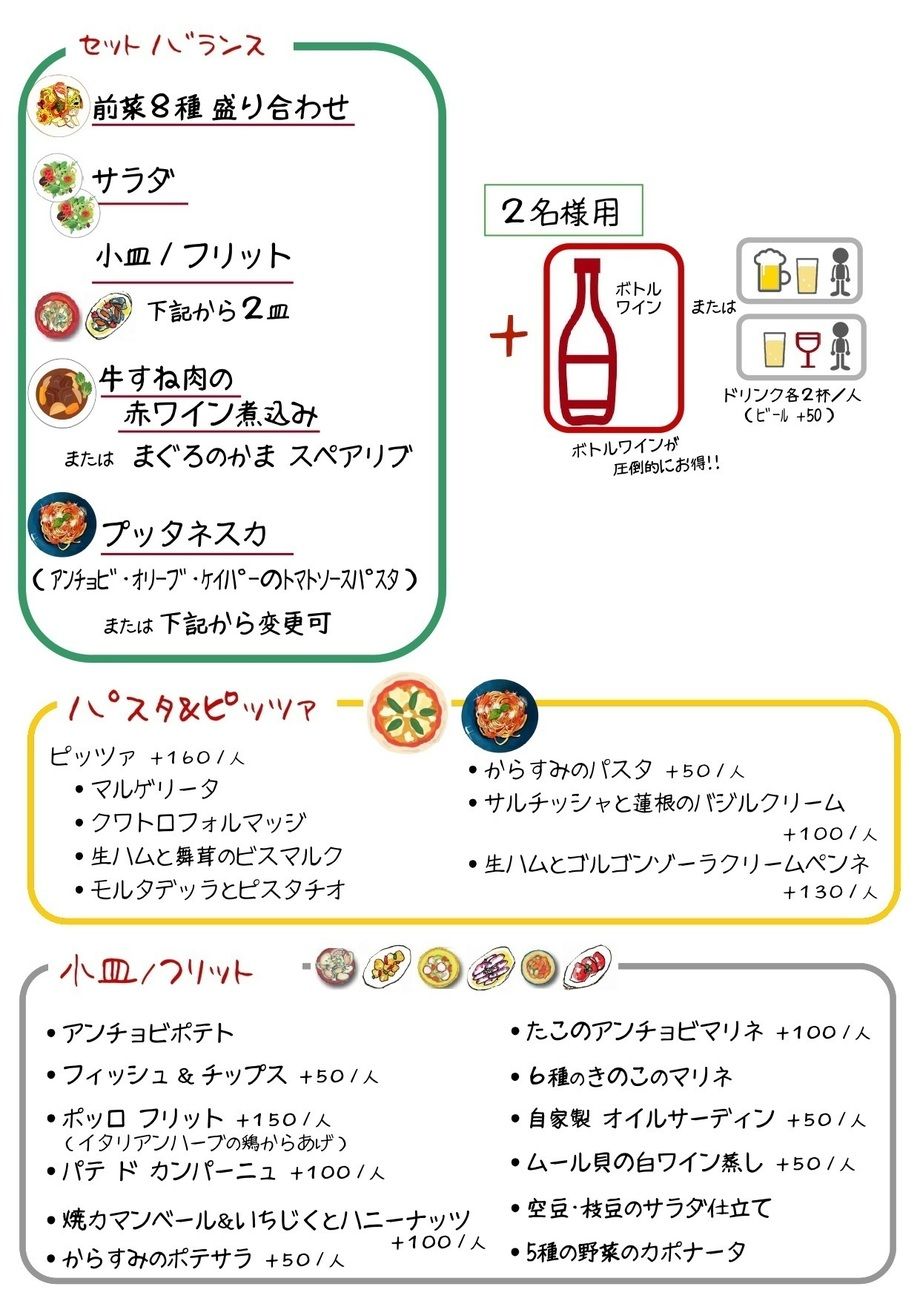 セット　「バランス」　（2名様）