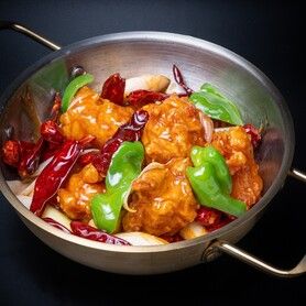 四川風鶏肉甘辛炒め