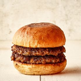 パンと肉ダブルパティ