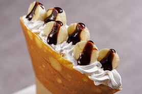 バナナチョコソースホイップ