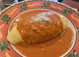 オムライス・トマトクリーム