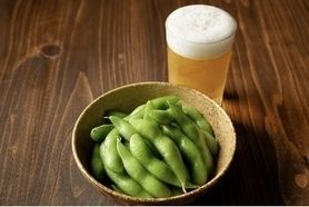 晩酌セット(生＋枝豆)