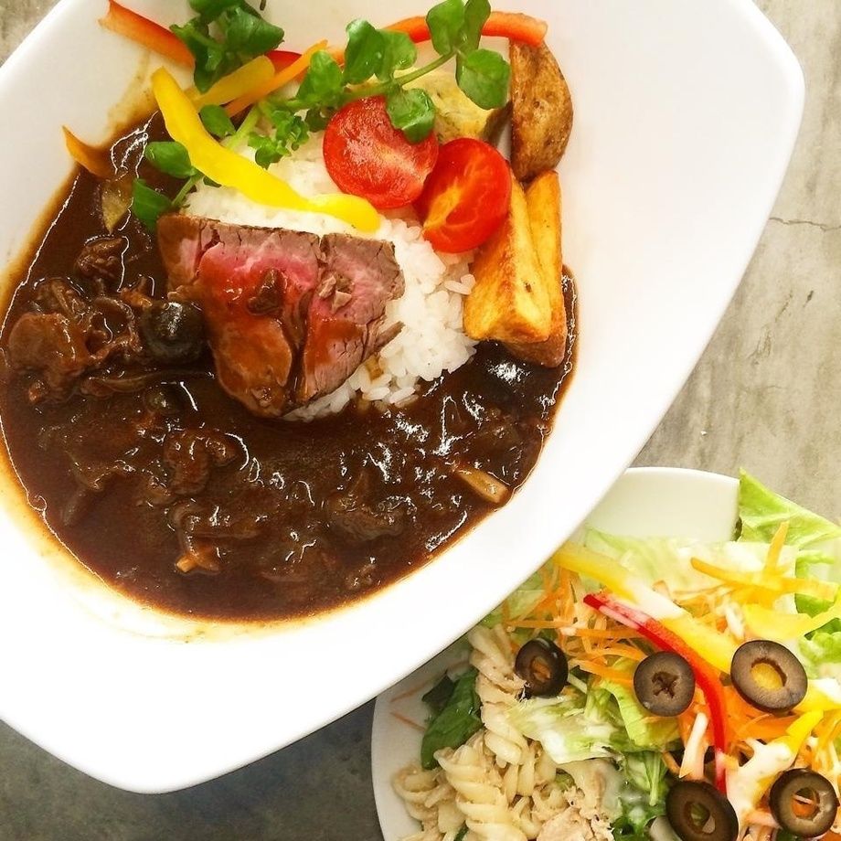 ハッシュドビーフ＆ライス w/Coffee or Tea