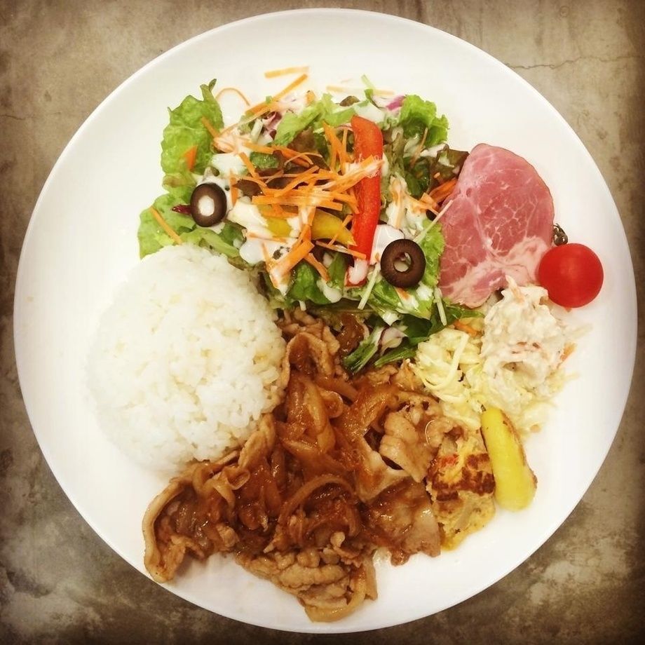 ポークジンジャーランチプレートw/Coffee or Tea