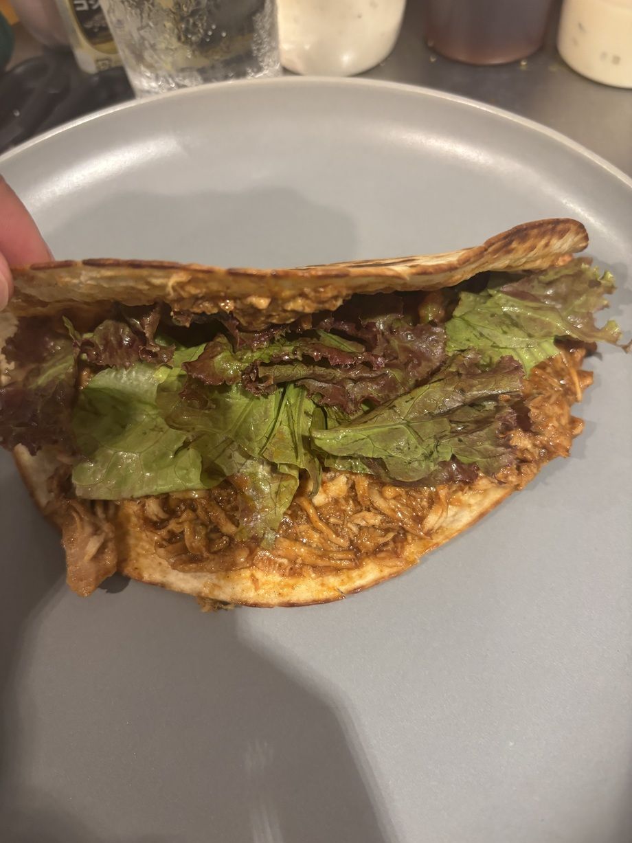 プルドポークビリアタコス