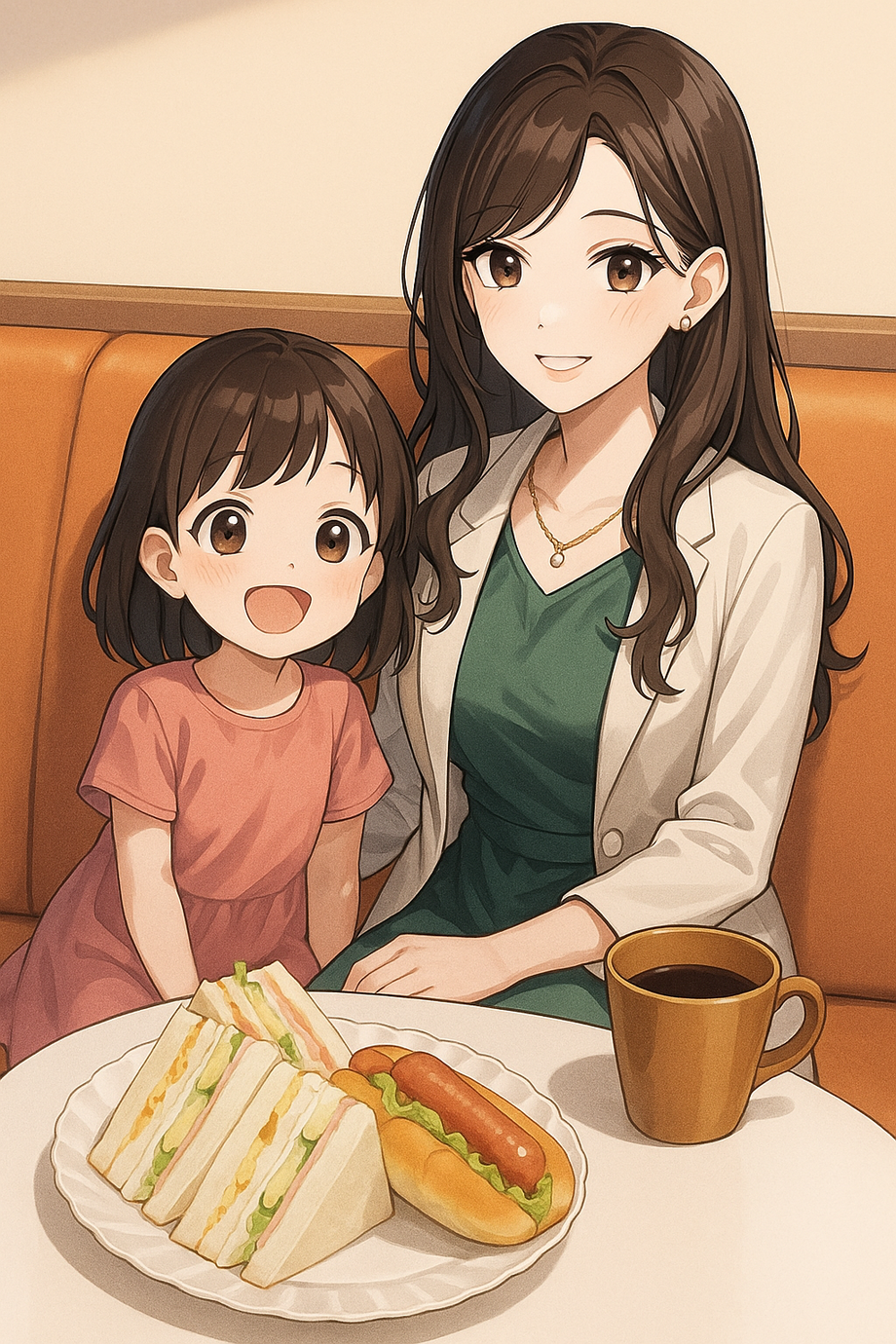 ファミリーシェアモーニング(子供には、ミニパフェ無料2個まで))（990円）