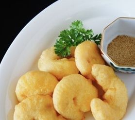 魔法の粉かかった海老フリット