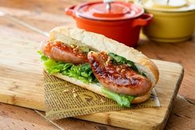 北海フランクのホットドッグサンド【トマトソース】