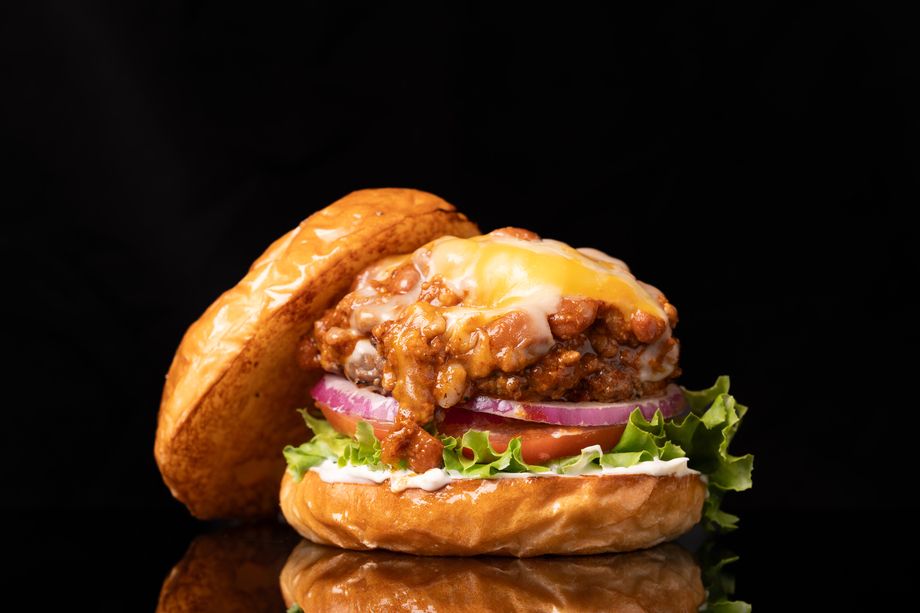 チリビーンズチーズバーガー