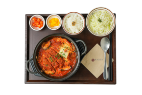 キムチカツ定食