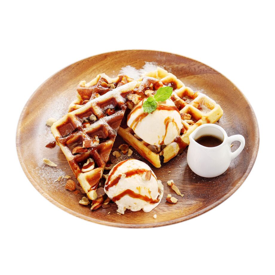 焼きたてチョコナッツワッフル		