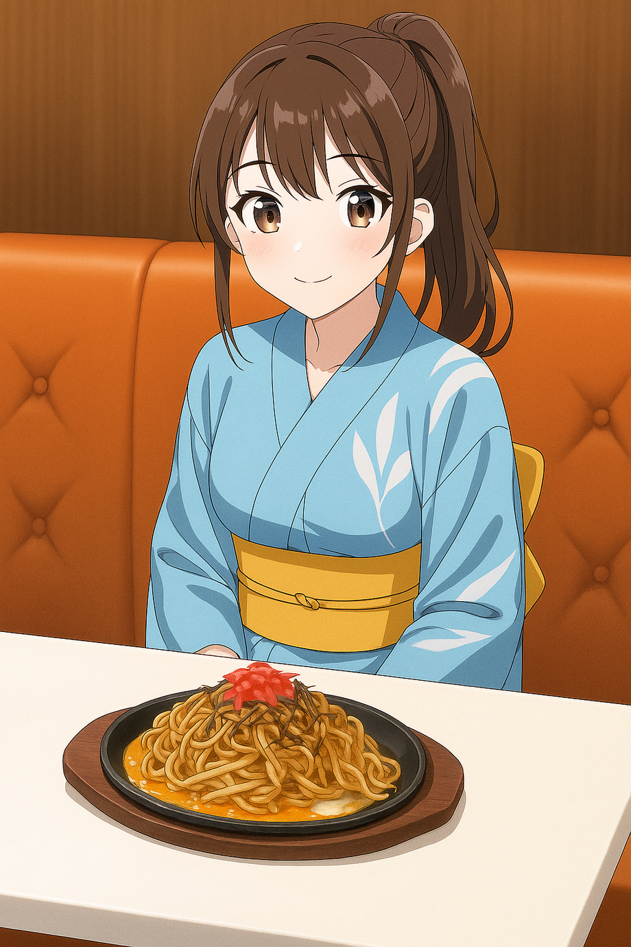 鉄板焼きそば(ソース味)＋コーヒー（500円）