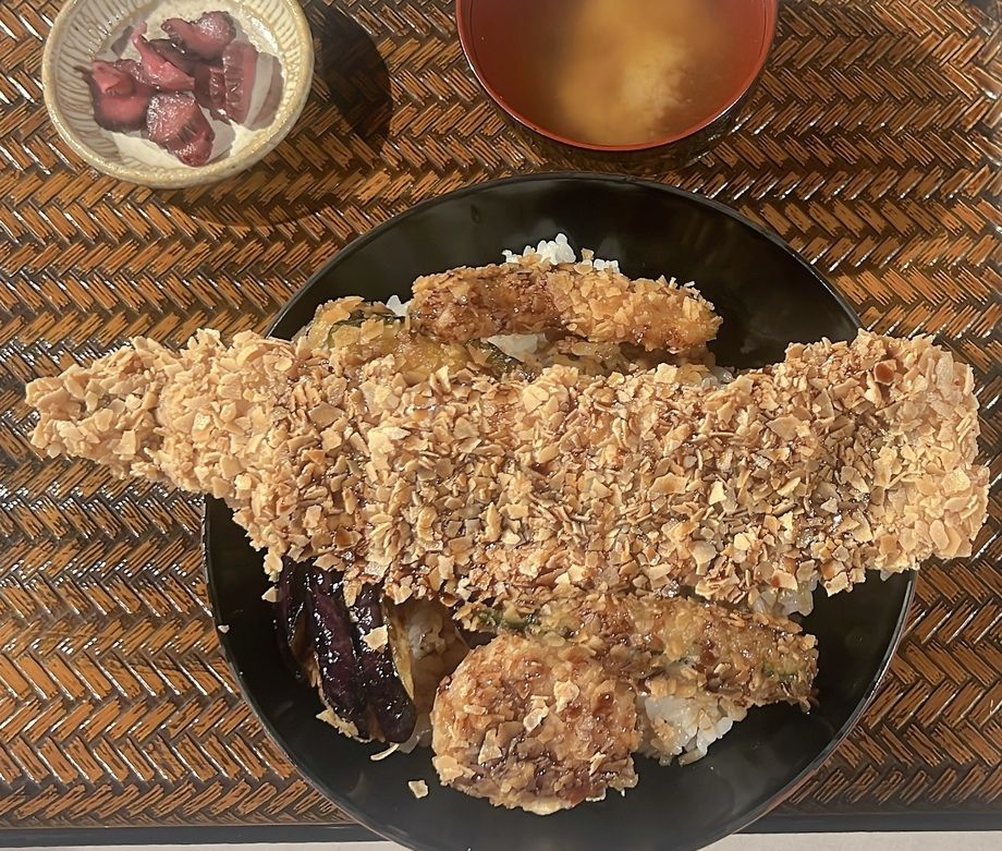 アナゴ米ぷら丼