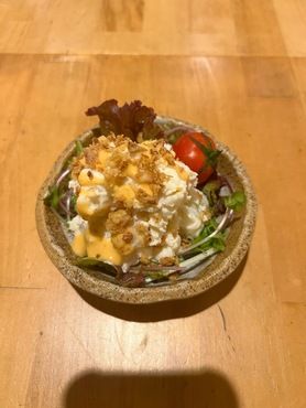 ・ポテトサラダ　フライドオニオン乗せ