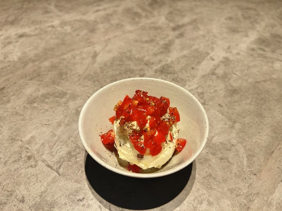 🍅フレッシュトマト🍅といぶりがっこのクリームチーズ