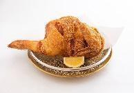 ひな鳥の半身揚げ