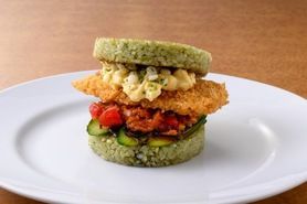 アジフライえんむすびバーガー