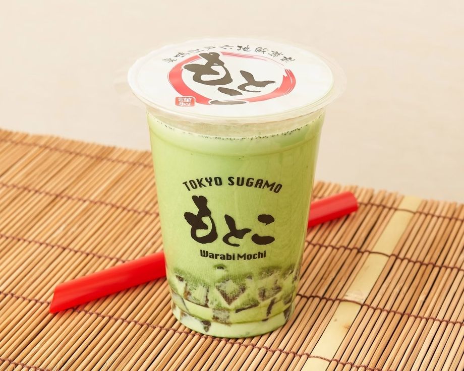 【当店発祥】わらび餅ミルクティ（抹茶）