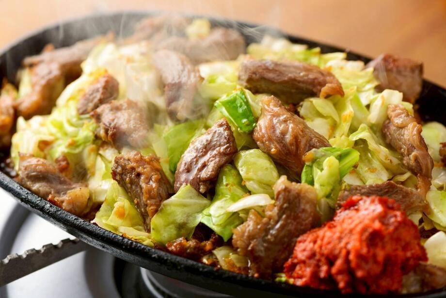 びっくり辛味噌焼肉鉄板定食